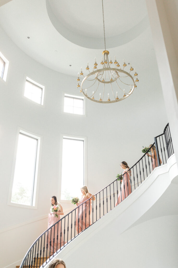 stairs at wedding venue