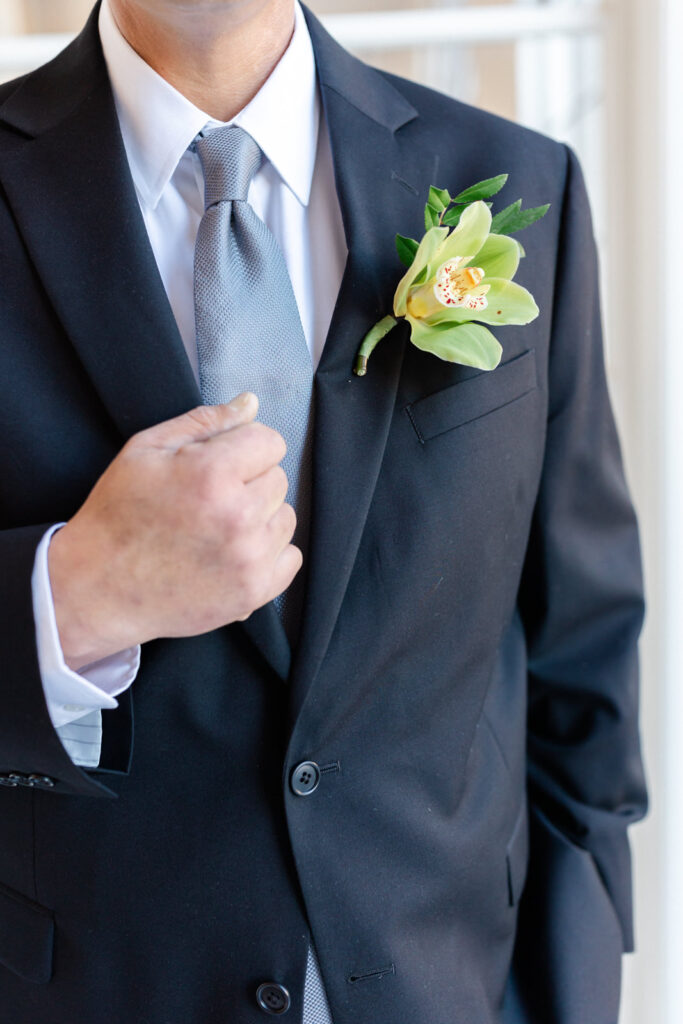 Groom boutonniere