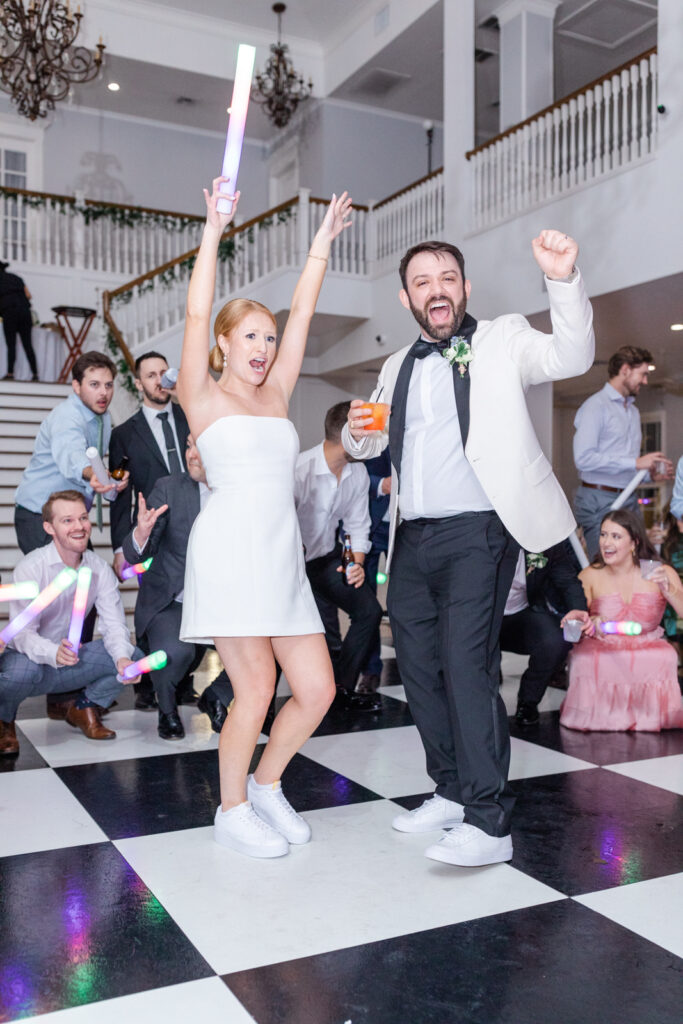 bride and groom dancing during Kendall Point reception