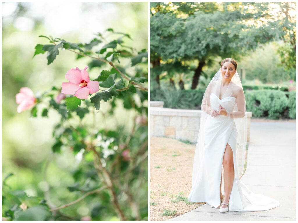 bride wrapped in her veil