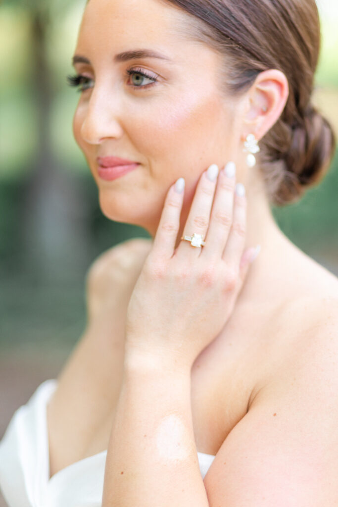 Bride's engagement ring