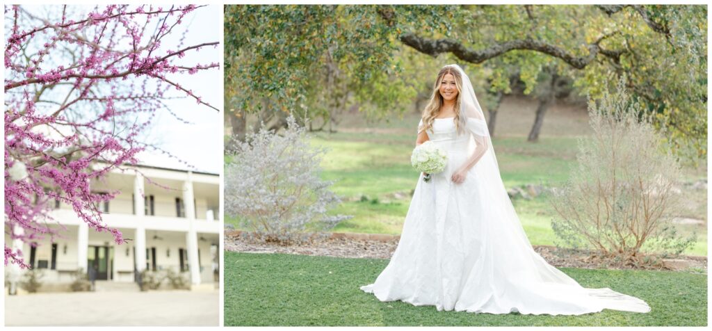 purple flowers at Kendall Point wedding venue